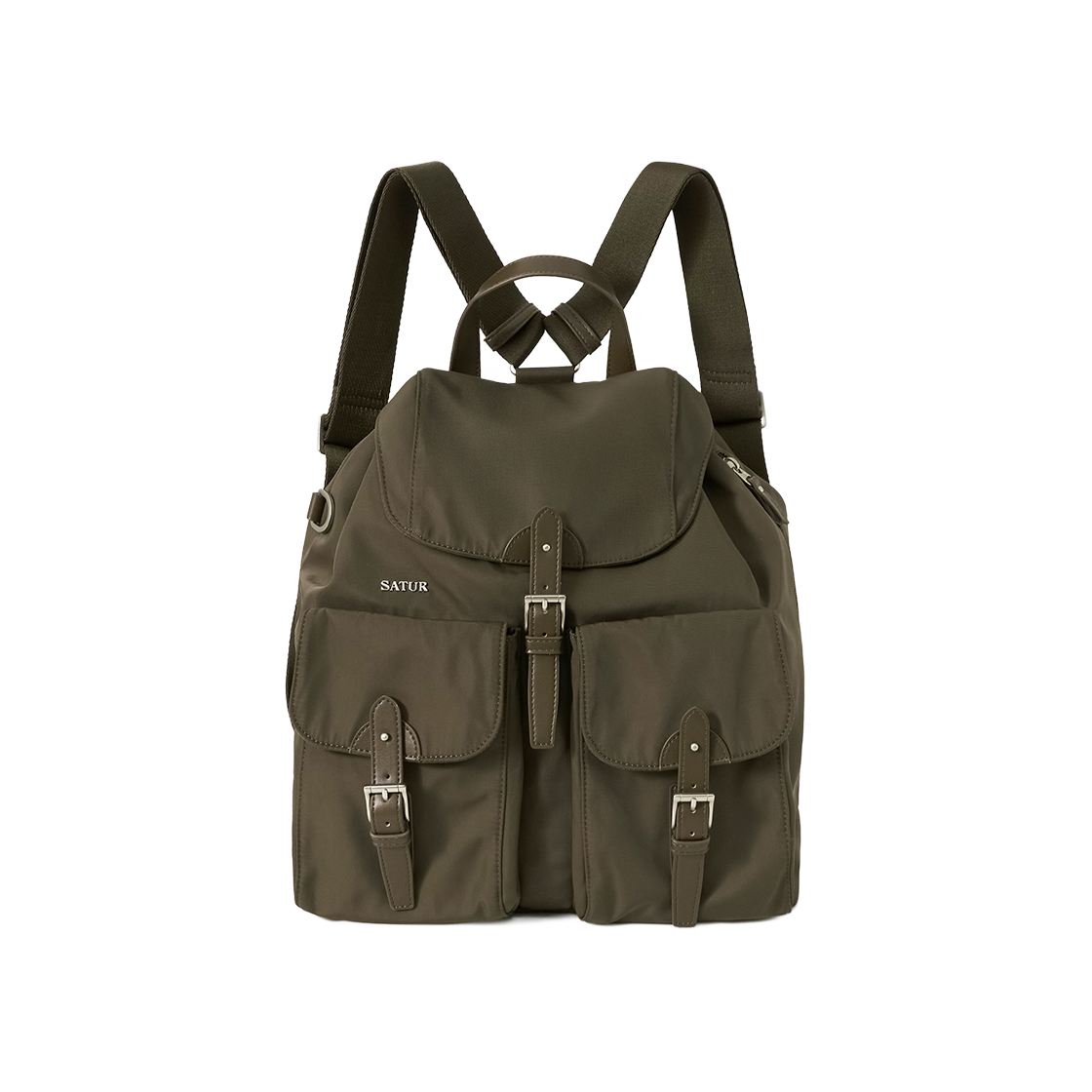 SA263UAB10BRN0 SATUR Out Pocket Bucket Backpack Brown