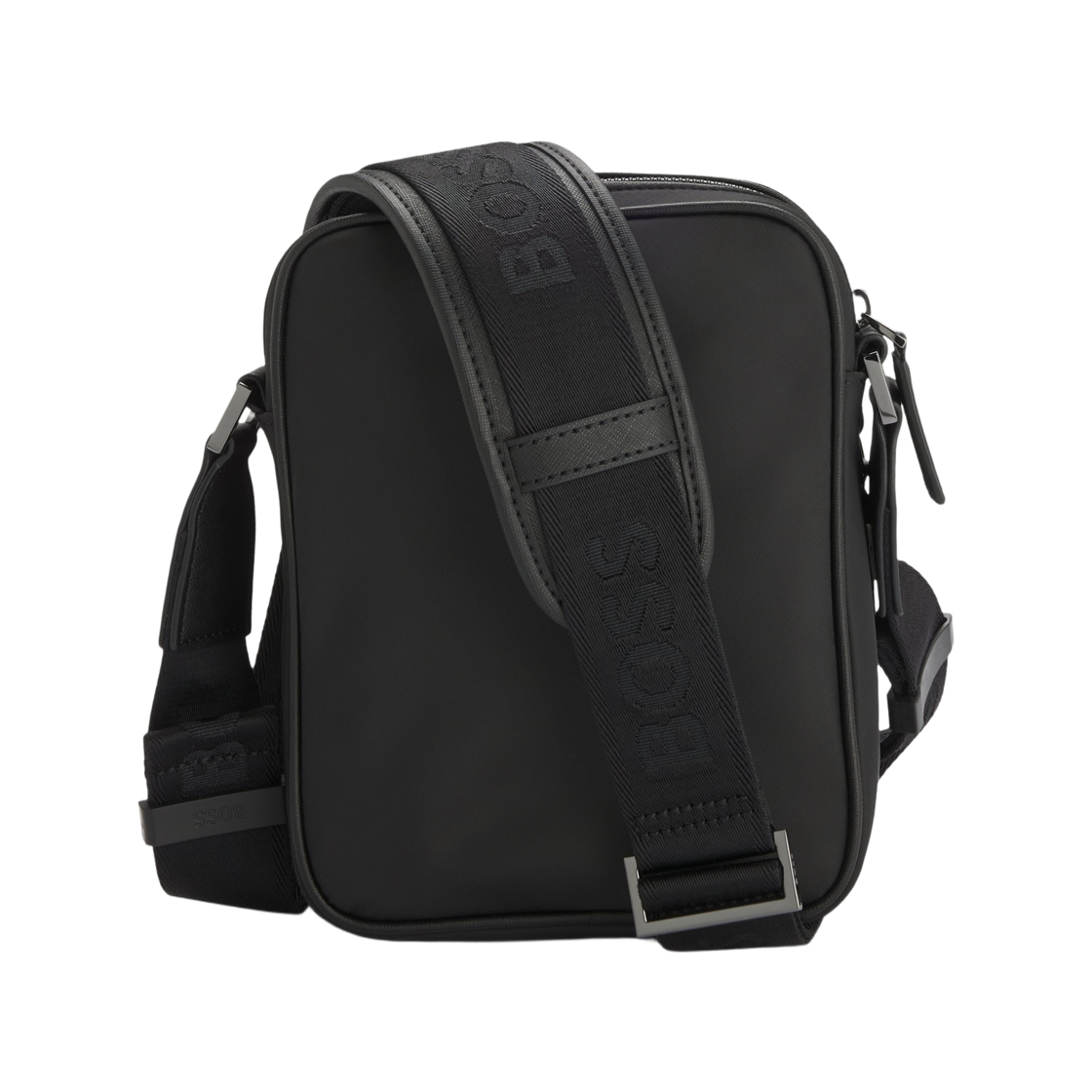 휴고 보스 트윌 어드저스터블 로고 스트랩 리포트 백 블랙(Hugo Boss Twill Reporter Bag with Adjustable Logo Strap Black) - 2