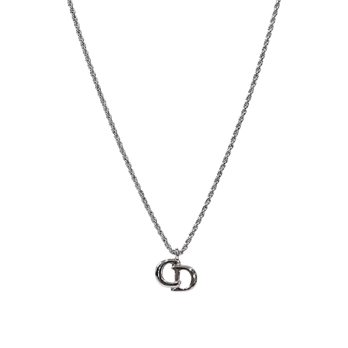 ITHM8DPQKCJA Dior CD Silver Necklace A-B64146