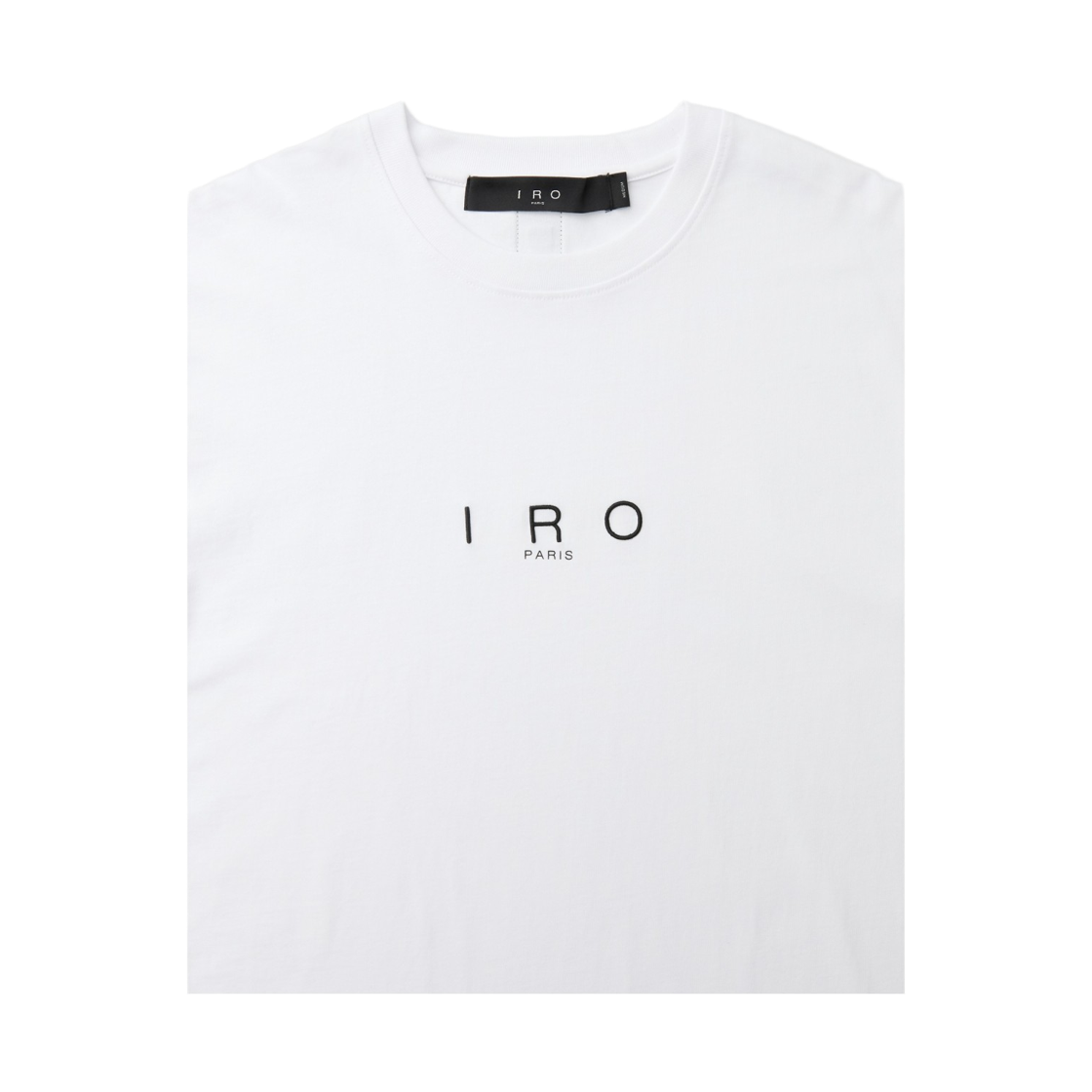 이로 자스프 로고 자수 긴팔 티셔츠 화이트(Iro Jaspe Logo Embroidery Long Sleeve T-Shirt White) - 4