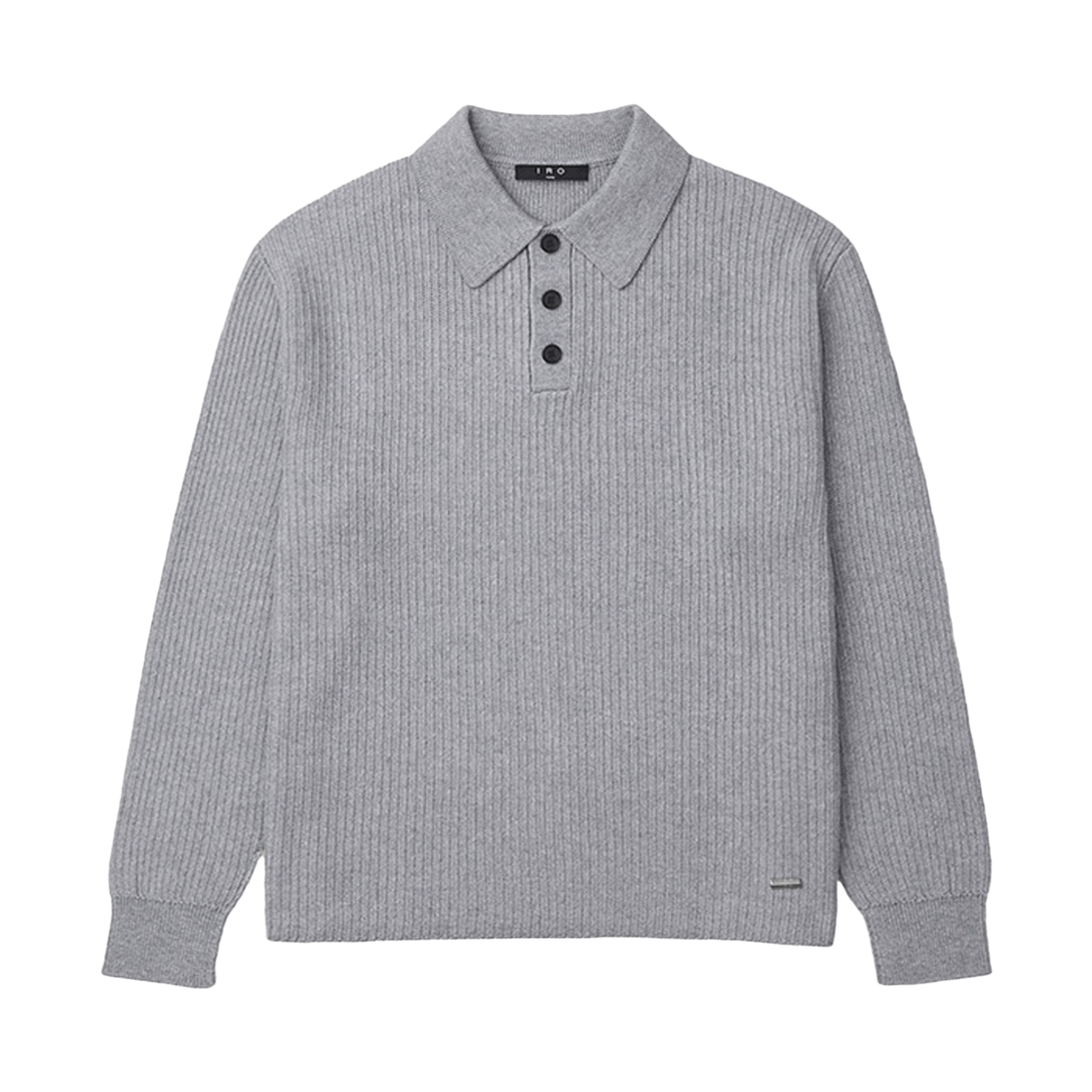 이로 오리스 리브드 카라 니트 스웨터 그레이(Iro Oris Ribbed Collar Knit Sweater Gray)
