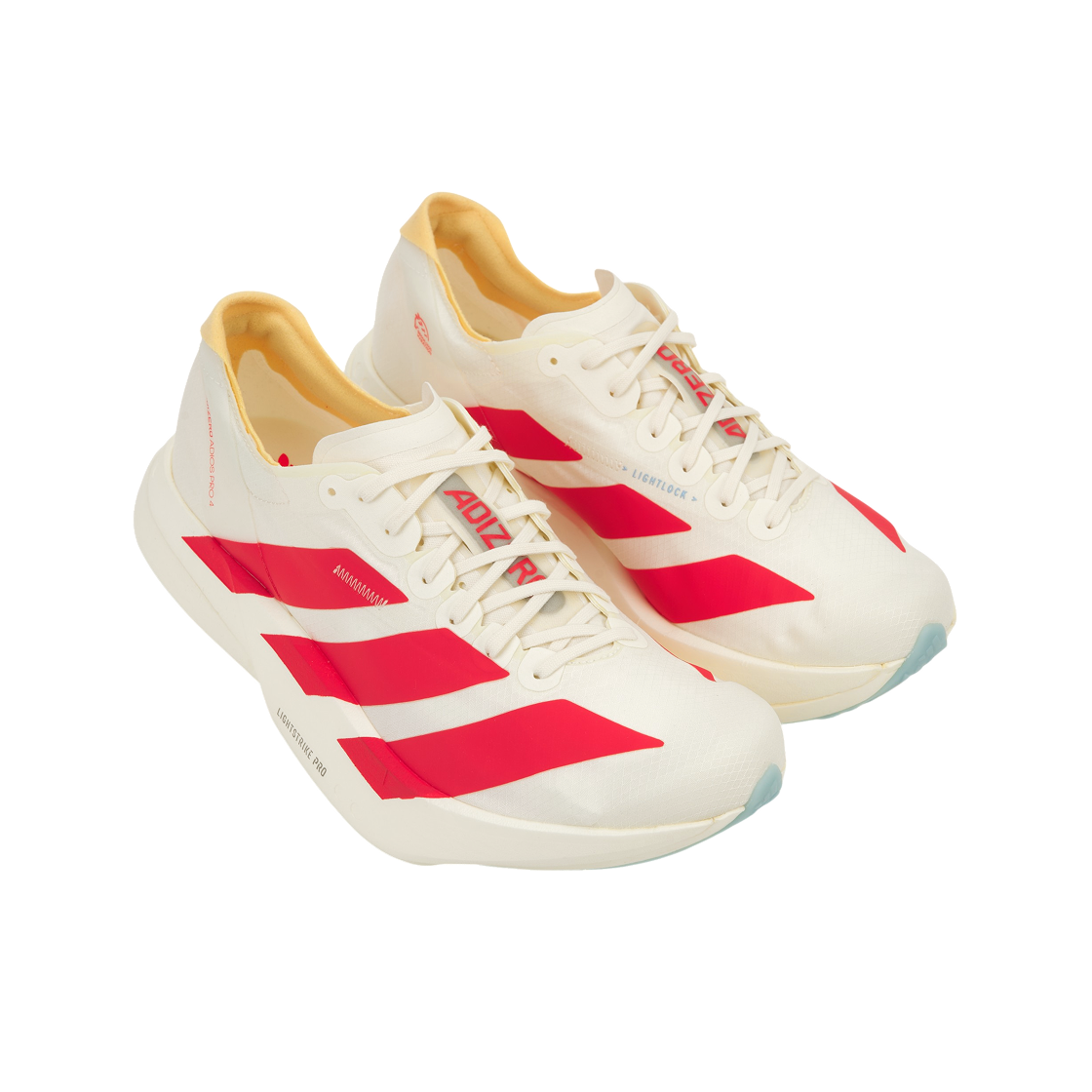 아디다스 아디제로 아디오스 프로 4 오프 화이트 세미 루시드 레드(Adidas Adizero Adios Pro 4 Off White Semi Lucid Red) - 4