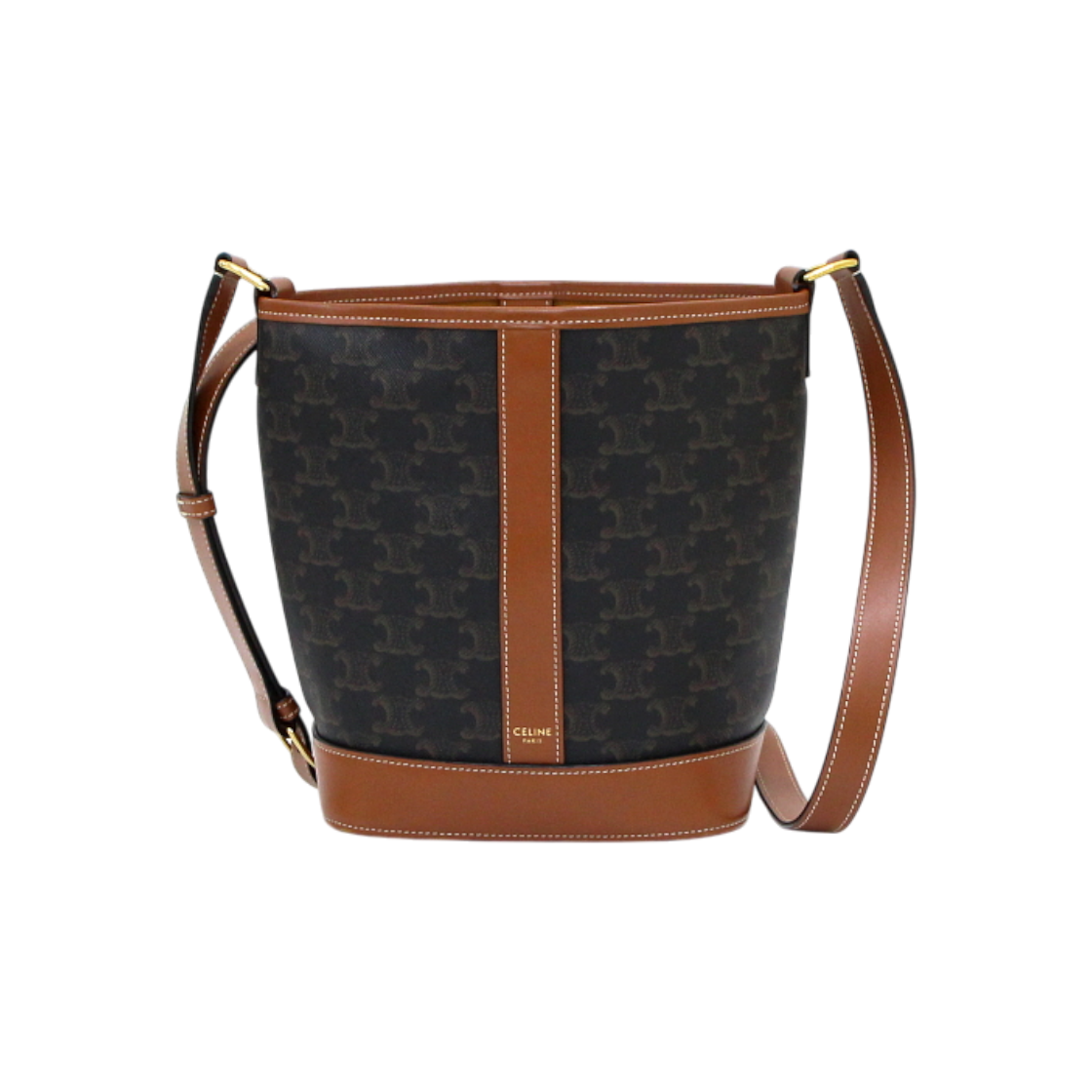 ITOU9KWICF6D Celine Triomphe Small Bucket Shoulder Bag