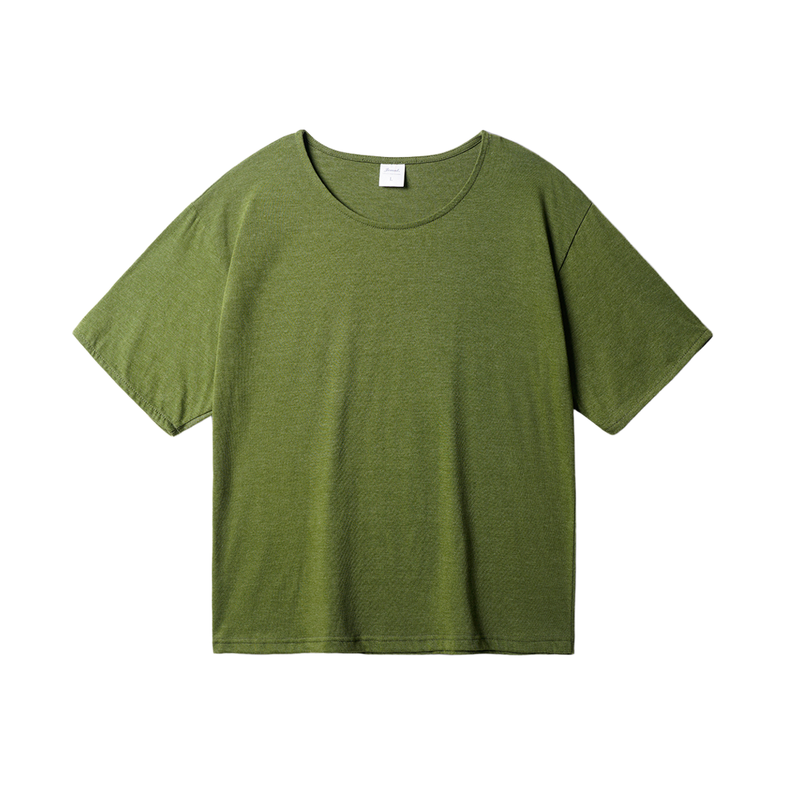 KJST2691_heatherkhaki_29 JEMUT Boy Crop U-Neck Short Sleeve Heatherkhaki KJST2691