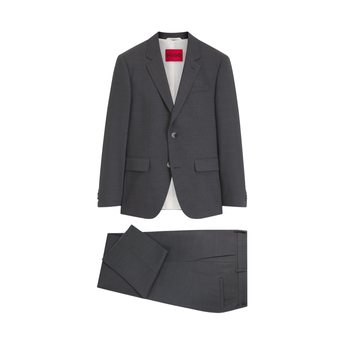 휴고 보스 퍼포먼스 스트레치 트윌 투피스 슬림 핏 수트 다크 그레이(Hugo Boss Two Piece Slim Fit Suit In Performance Stretch Twill Dark Grey)