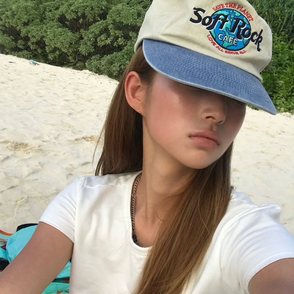 Mascompany Soft Rock Cap Washed Gray/Blue 착용 스타일