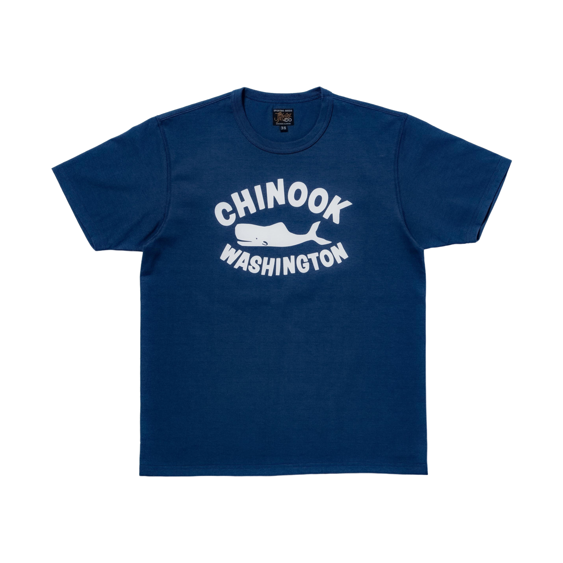 MC26023-126 The Real McCoy's Joe Mccoy Chinook T-Shirt Marine Blue