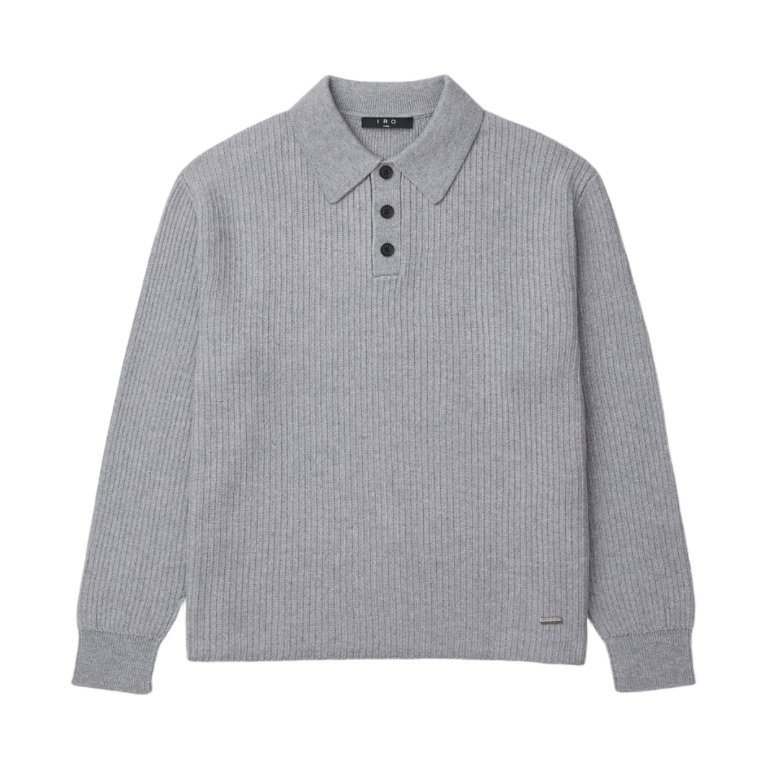 이로 오리스 리브드 카라 니트 스웨터 그레이(Iro Oris Ribbed Collar Knit Sweater Gray) - 2