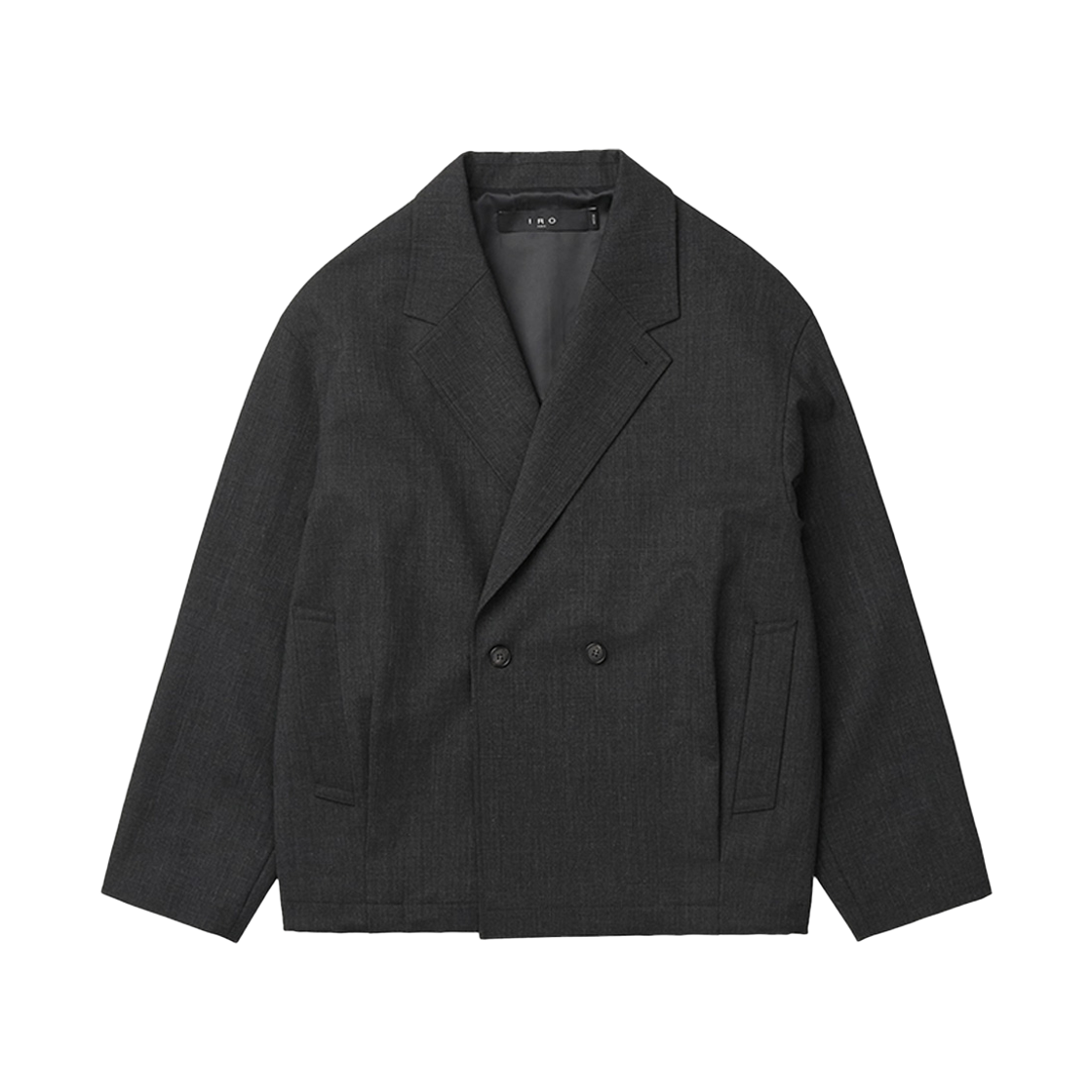 이로 앙플 반더블 오버핏 자켓 다크 그레이(Iro Ample Semi-Double Oversized Jacket Dark Gray)