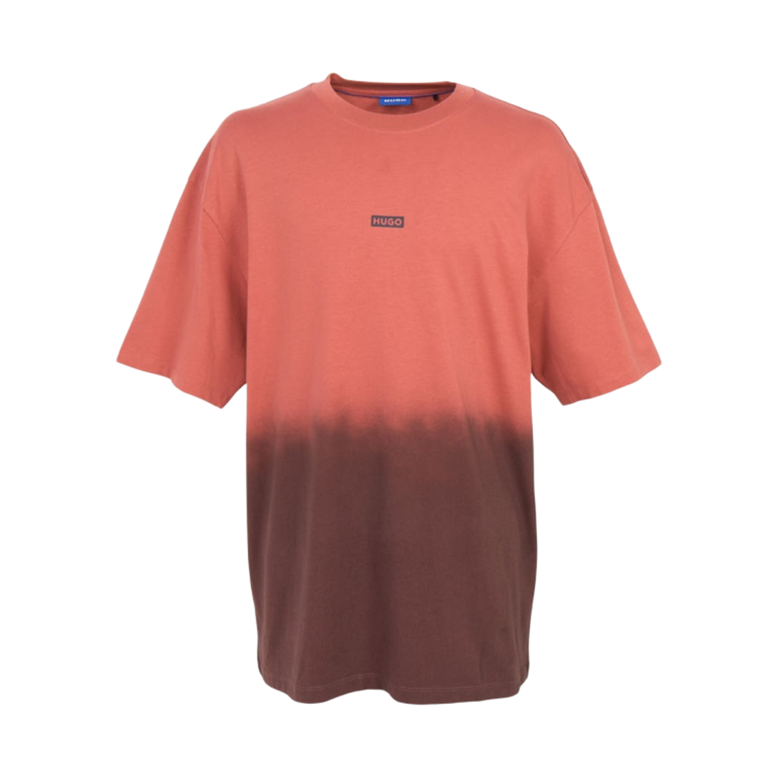 휴고 보스 코튼 저지 딥 다이 로고 티셔츠 레드(Hugo Boss Dip Dye Logo T-Shirt in Cotton Jersey Red)