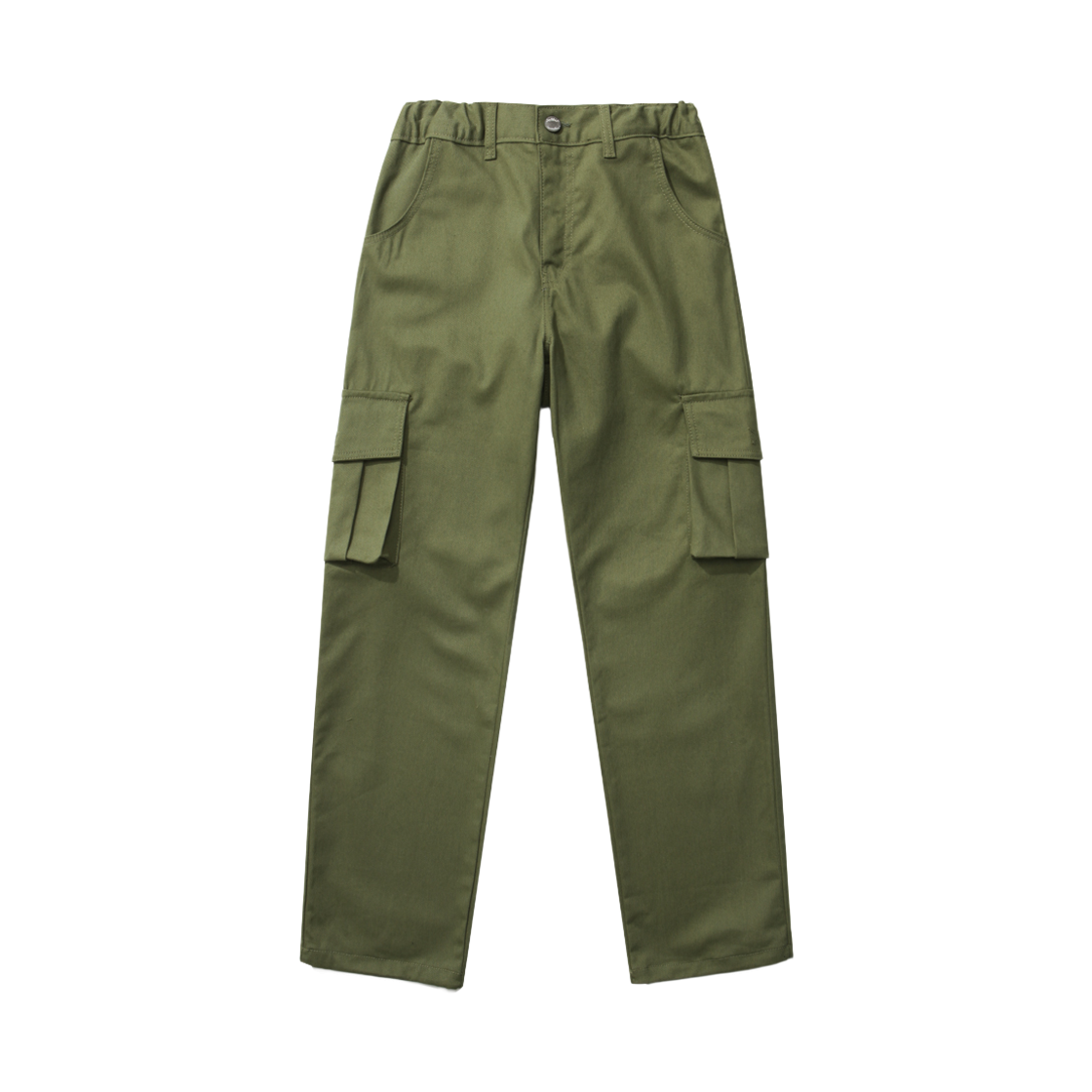YHLP2159_khaki JEMUT Youth Wide Cargo Pants Khaki YHLP2159