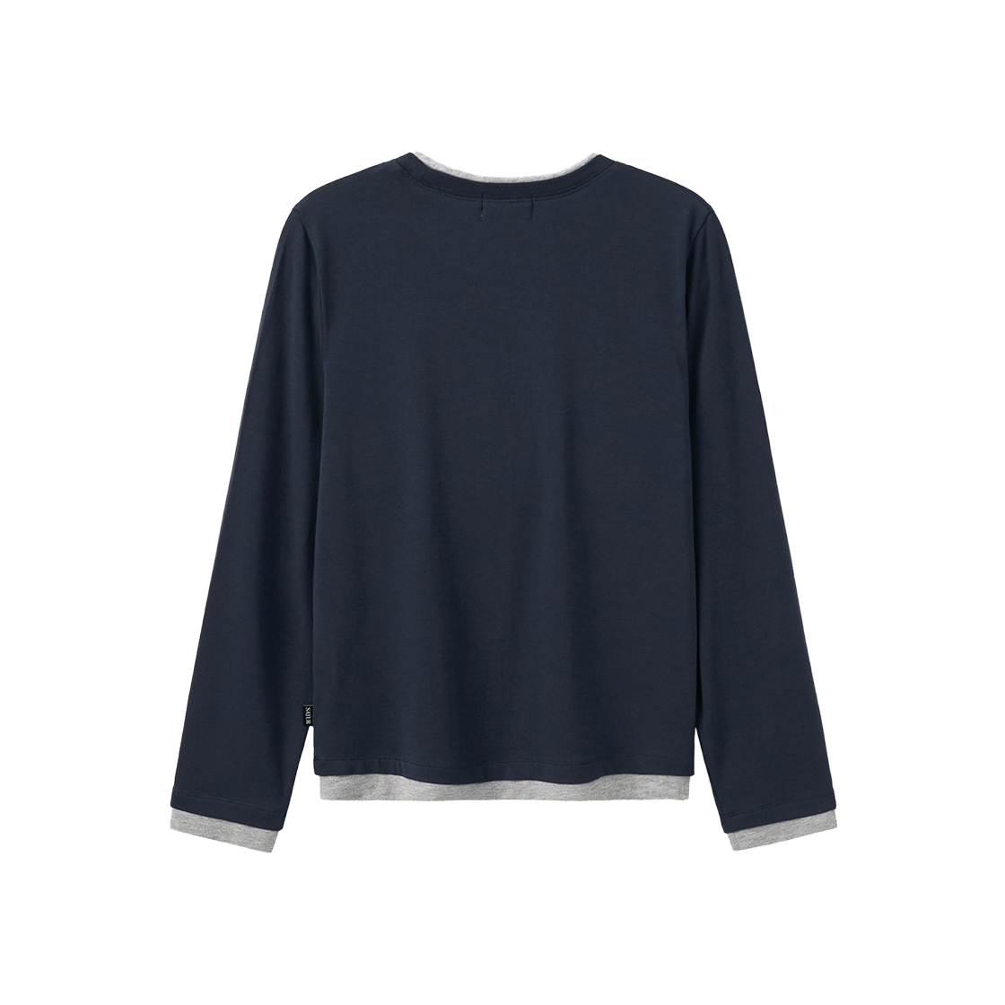세터 우먼 베이직 레이어드 롱 슬리브 네이비(SATUR W Basic Layered Long Sleeve Navy) - 2