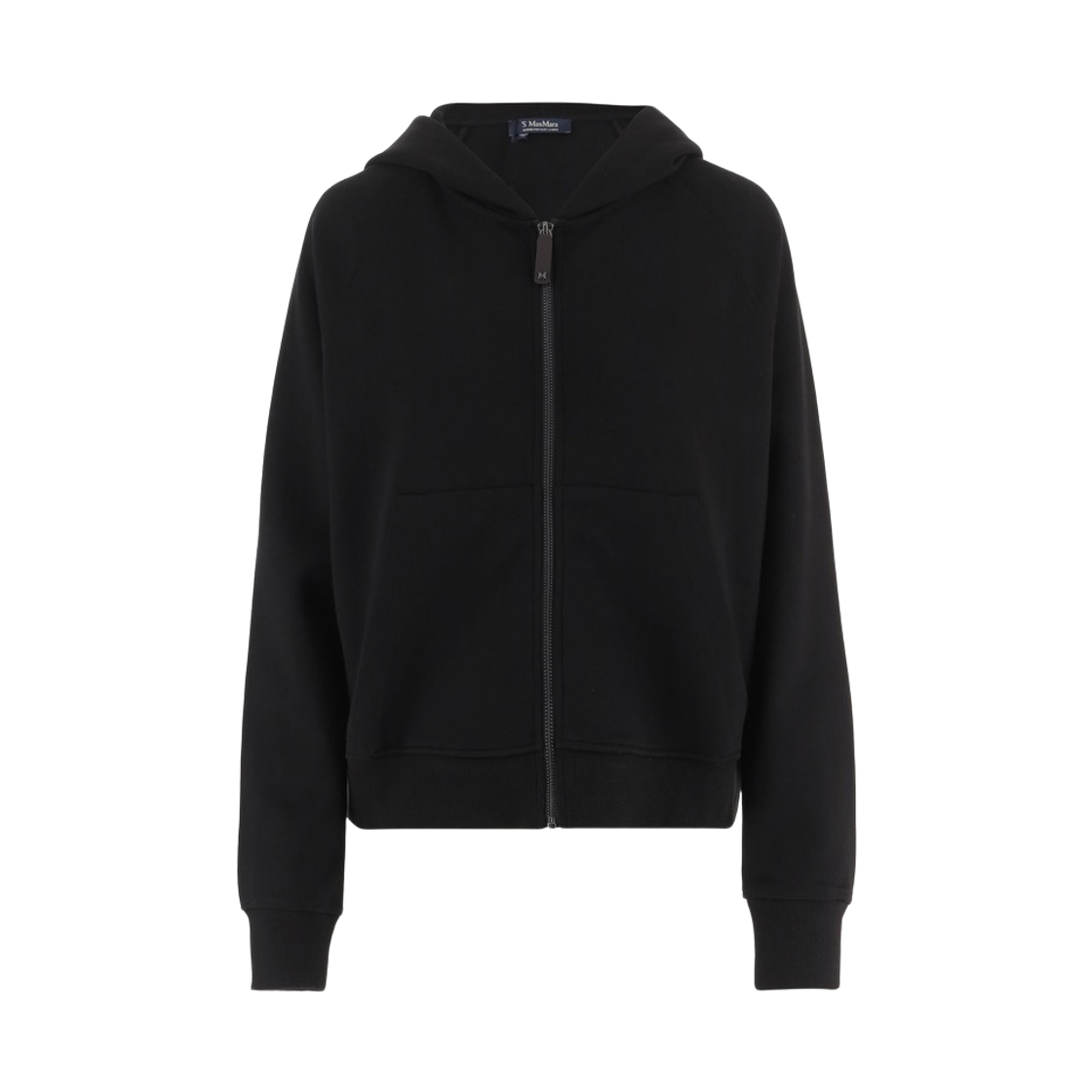 (W) S 막스마라 마레아 코튼 후드 집업 블랙((W) S Max Mara Marea Cotton Hooded Zip Up Black)