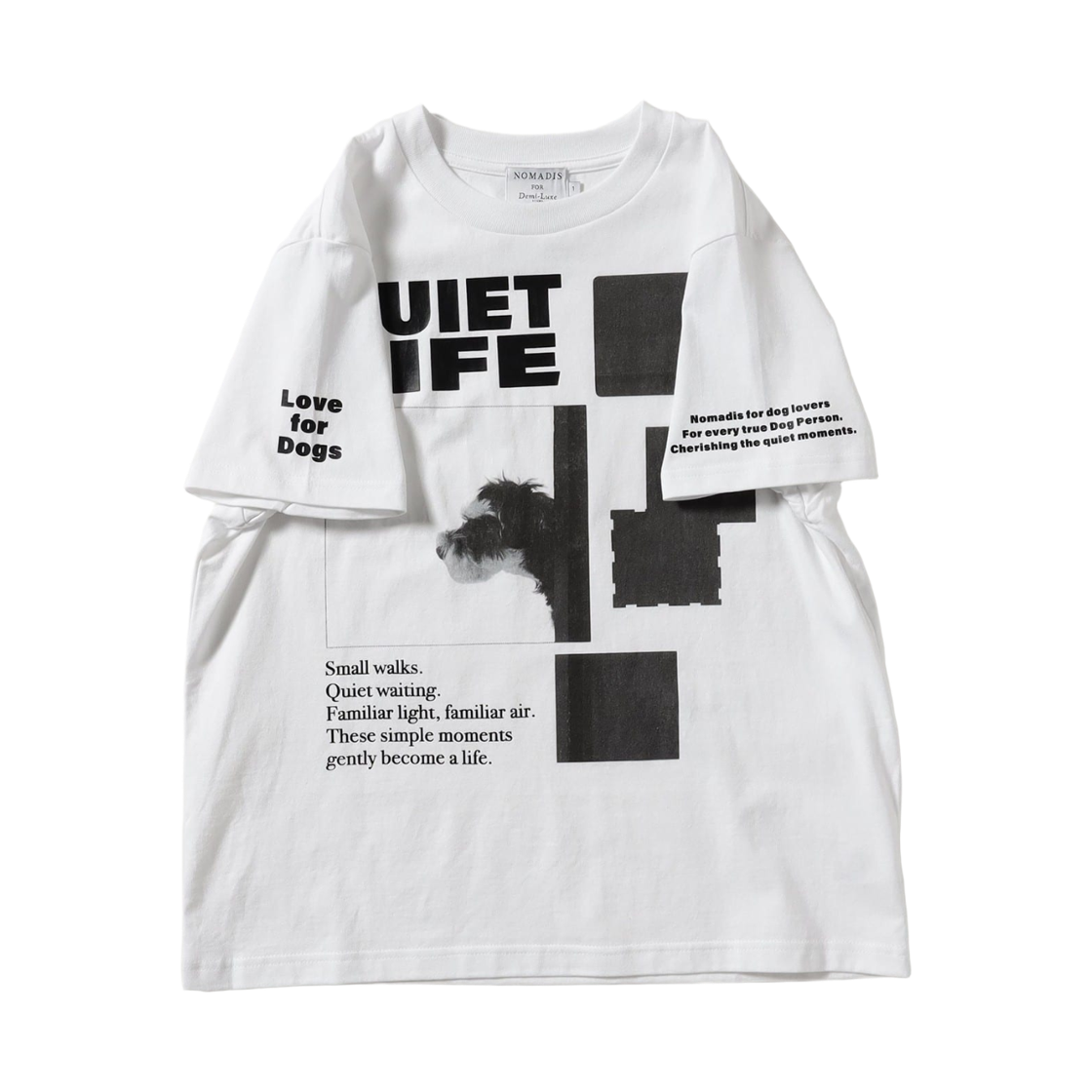 (W) 데미 럭스 빔즈 x 노마디스 포 도그 러버스 티셔츠 밤((W) Demi-Luxe Beams x Nomadis For Dog Lovers T-Shirt Bam)