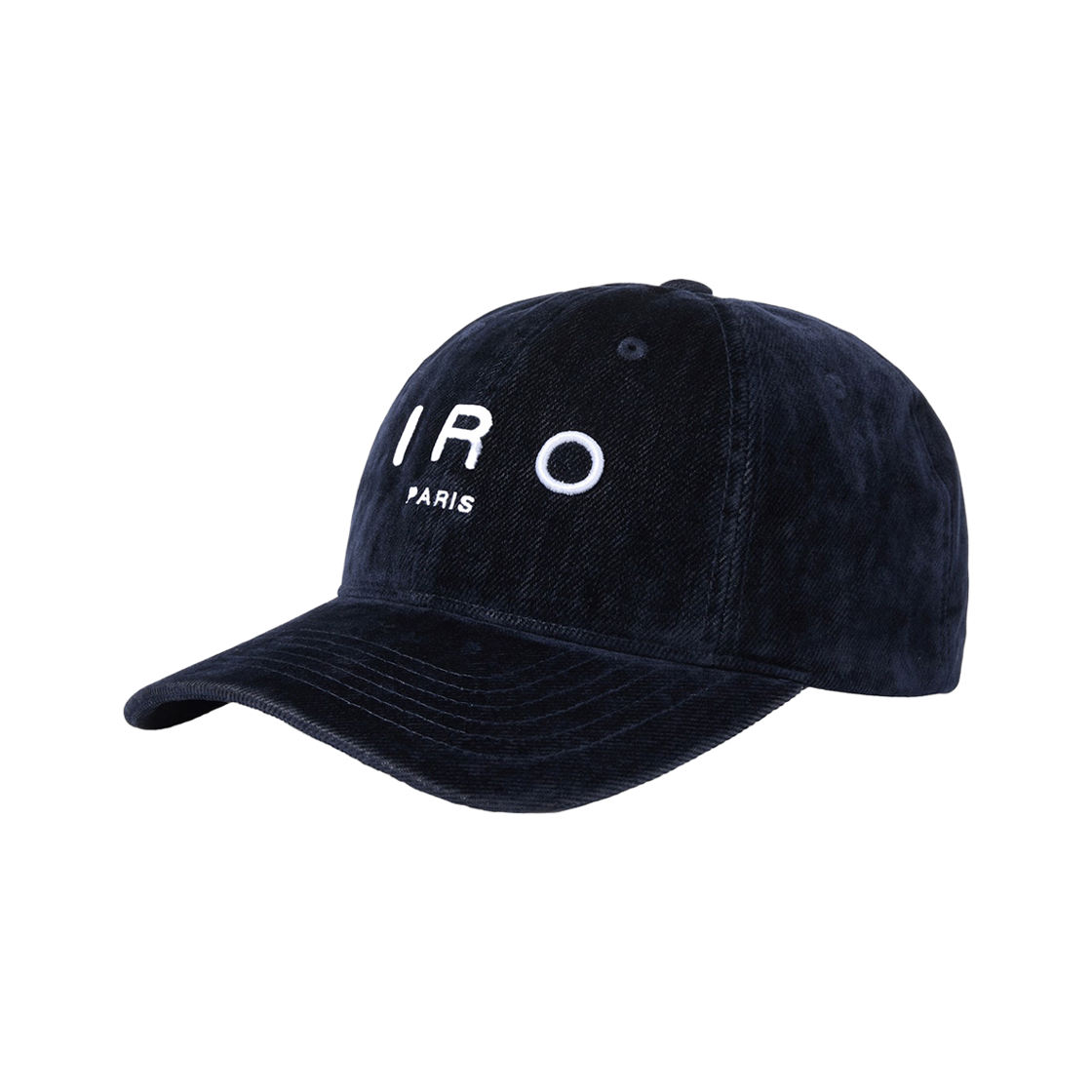 이로 블뢰 벨벳 데님 볼캡 네이비(Iro Bleu Velvet Denim Ball Cap Navy)