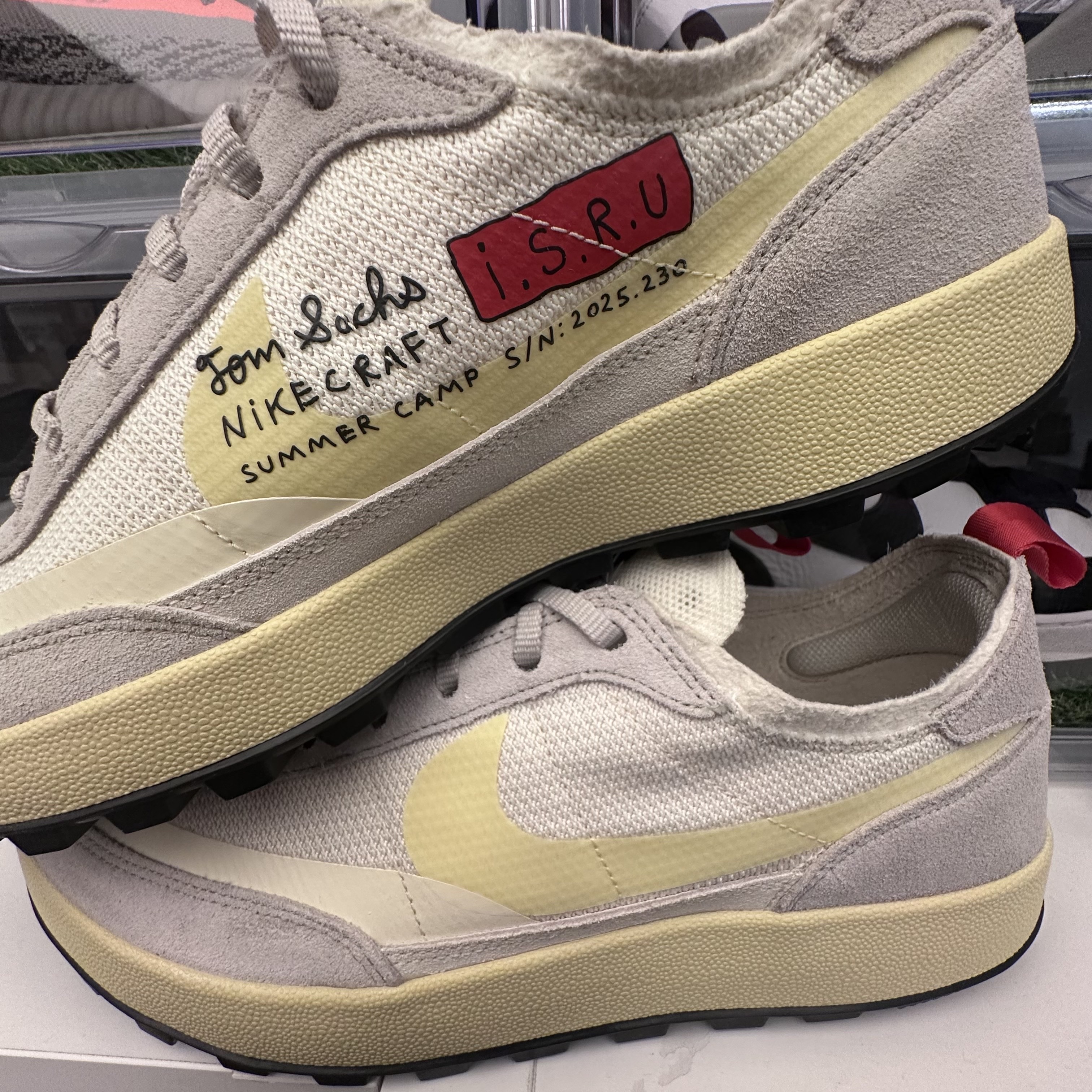 Nike x Tom Sachs General Purpose Shoe Grey Yellow 착용 스타일 - 3