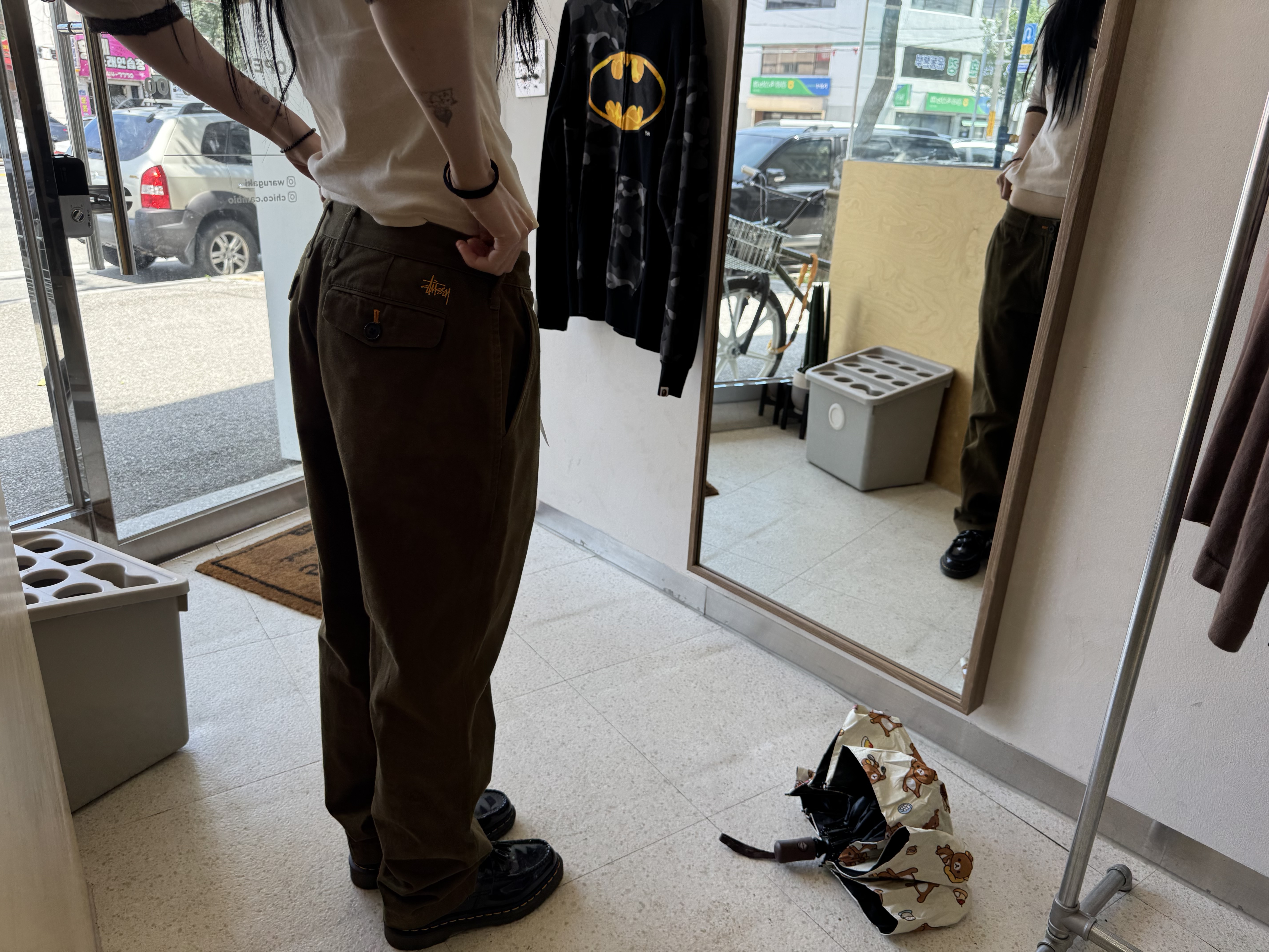 Supreme x Champion Mesh Short Red - 24SS 착용 스타일 - 1