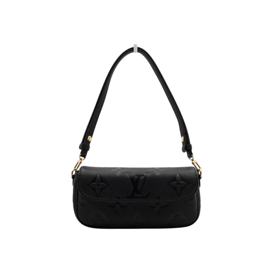 IT8ORVBLCNGK Louis Vuitton M82154 Black Monogram Empreinte Ivy Wallet Chain Bag