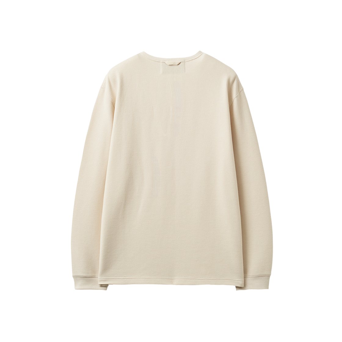 세터 와플 헨리넥 롱 슬리브 크림(SATUR Waffle Henley Neck Long Sleeve Cream) - 2