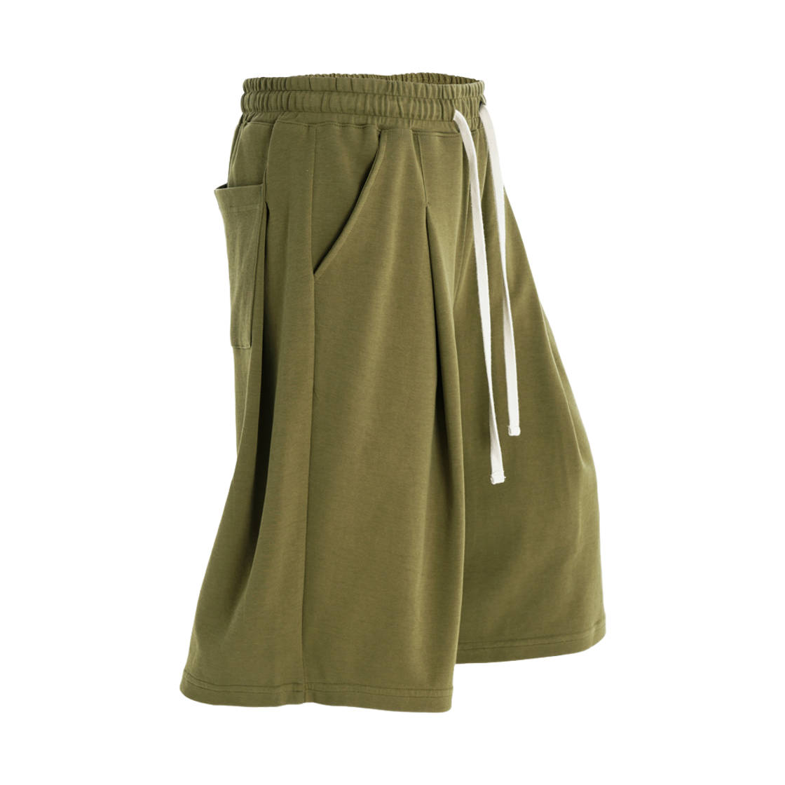 OYSP2625_olivegreen_29 JEMUT Light Deep Tuck Half Pants OliveGreen OYSP2625