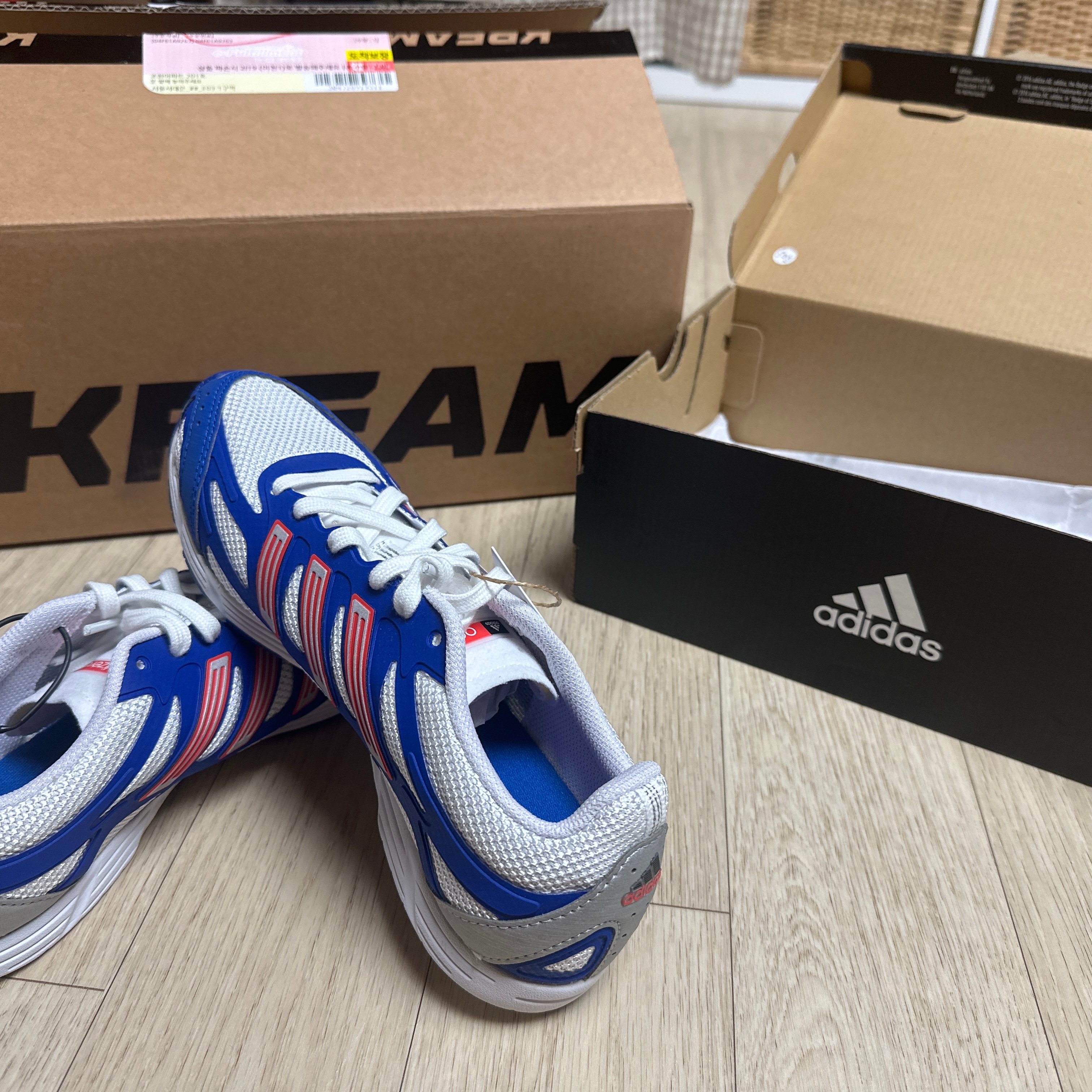 Adidas Adizero PR Collegiate Royal Bright Red 착용 스타일 - 1