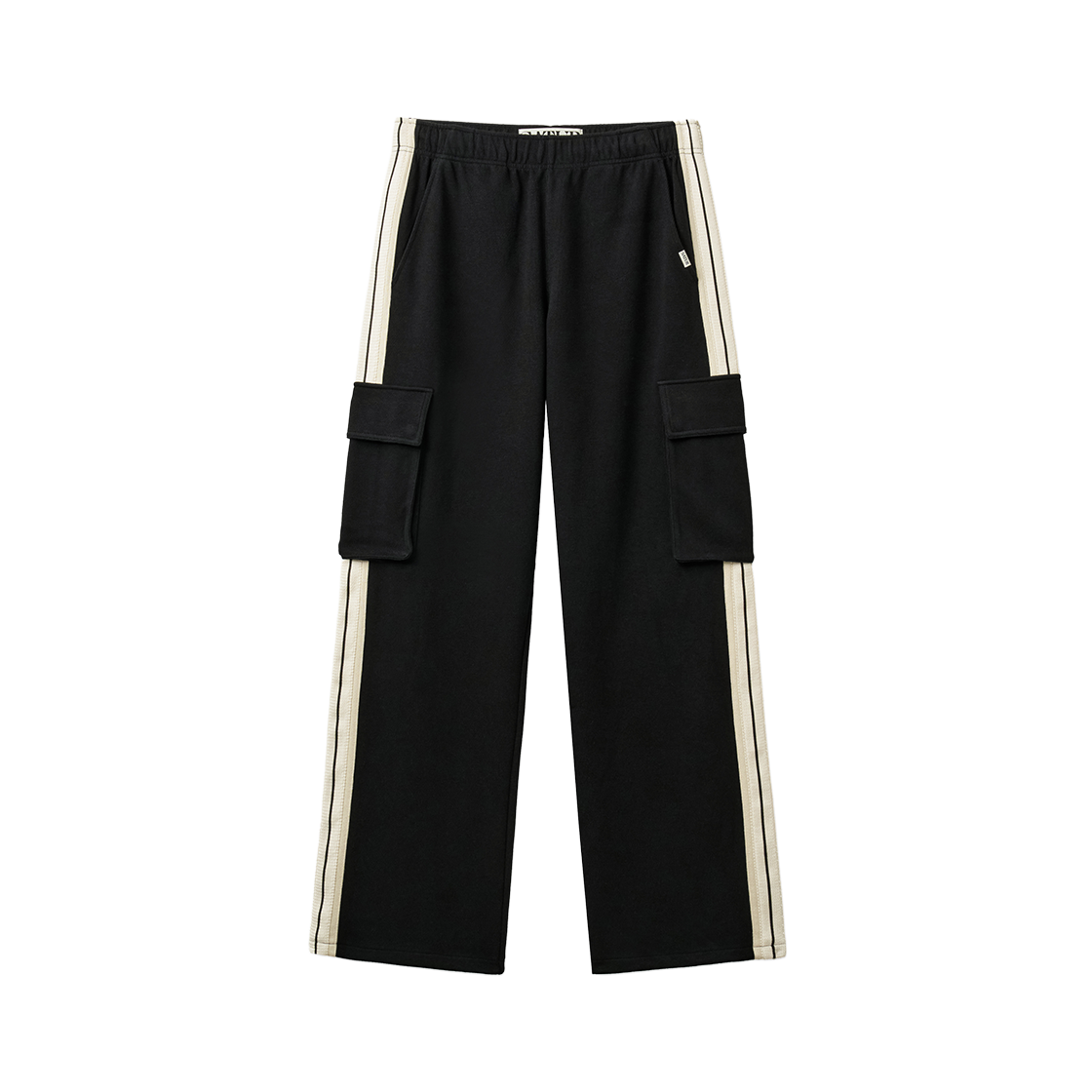 SA263UTP02BLK0 SATUR Lawton Piping Cargo Track Pants Black