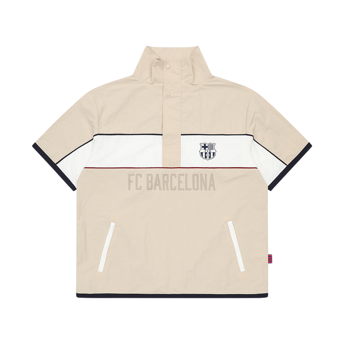 FC 바르셀로나 숏슬리브 아노락 베이지(FC BARCELONA Short Sleeve Anorak Beige)