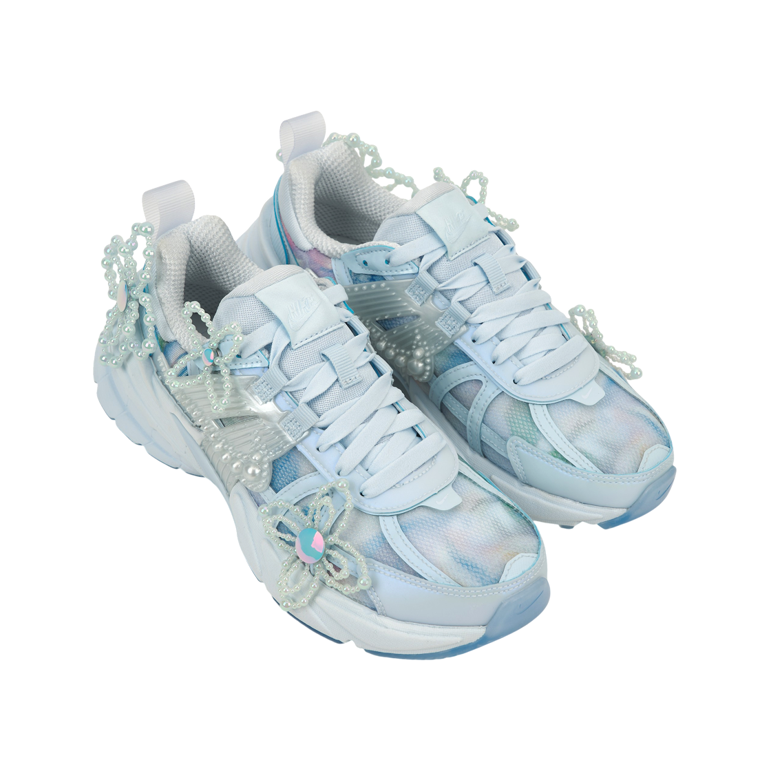 (W) 나이키 x 수잔 팡 V2K 런 블루 틴트 멀티 컬러((W) Nike x Susan Fang V2K Run Blue Tint Multi Color) - 4