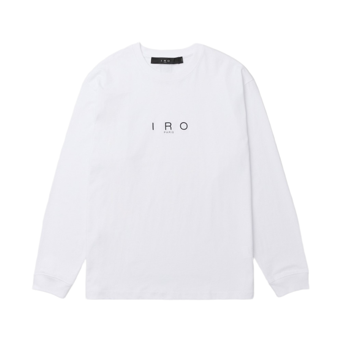 이로 자스프 로고 자수 긴팔 티셔츠 화이트(Iro Jaspe Logo Embroidery Long Sleeve T-Shirt White) - 2