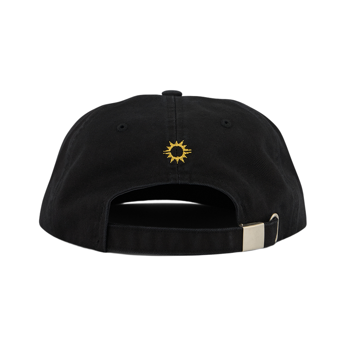 헬로선라이즈 워시드 투 톤 로고 6패널 캡 블랙(Hello Sunrise Washed Two Tone Logo 6Panel Cap Black) - 3