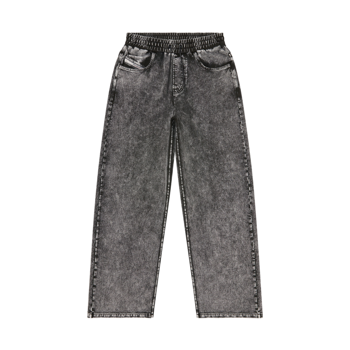 A228120EFBJ-65BA Diesel Sweatpants with Denim Effect Grey