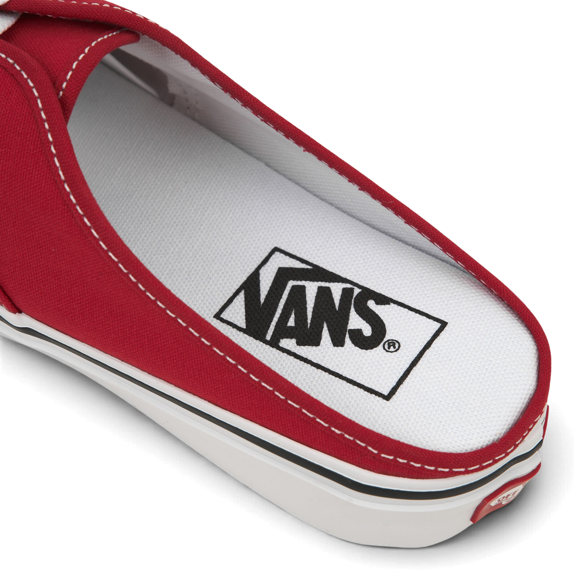 반스 어센틱 뮬 레이싱 레드 트루 화이트(Vans Authentic Mule Racing Red True White) - 8