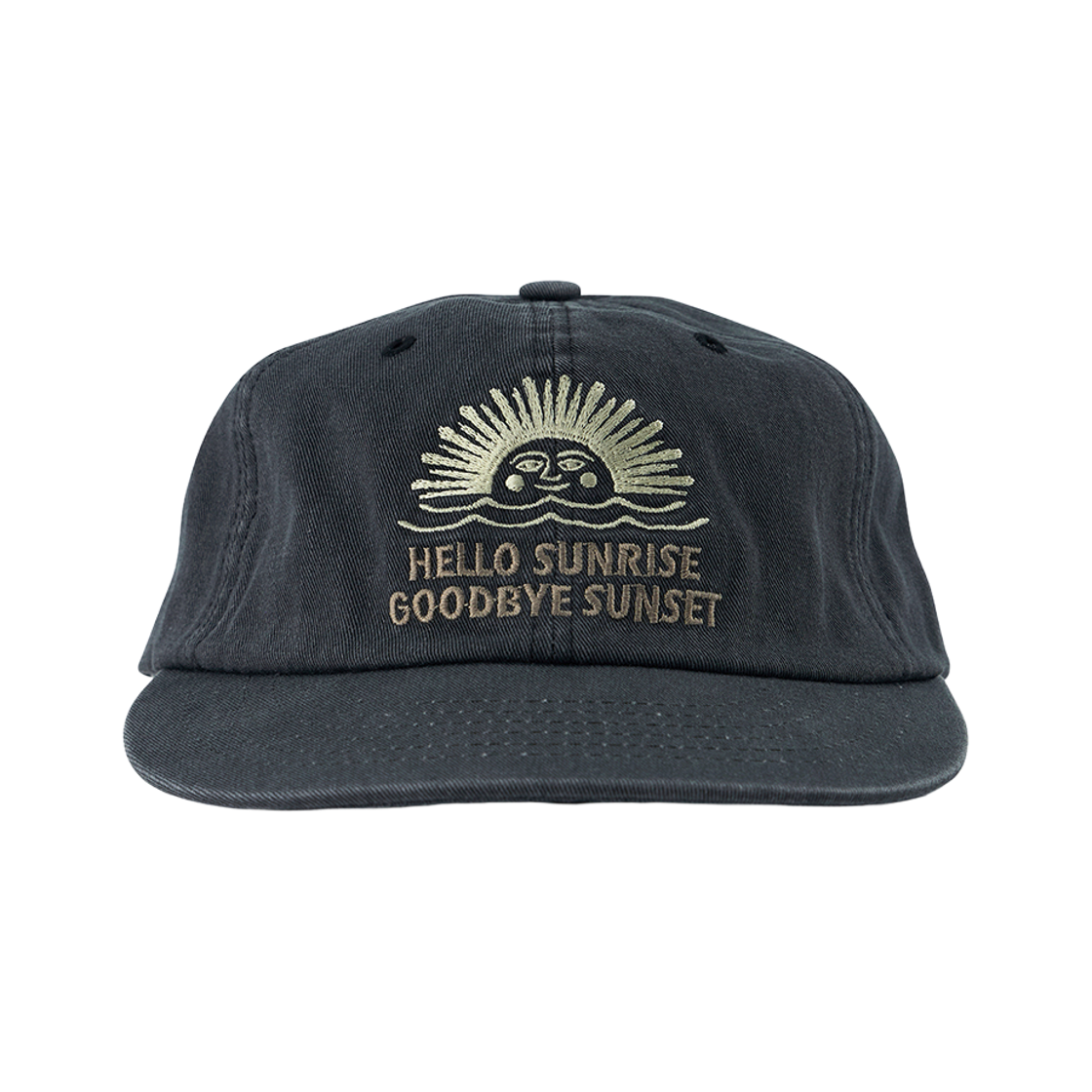 헬로선라이즈 90s 로고 6패널 캡 차콜(Hello Sunrise 90s Logo 6Panel Cap CHARCOAL)