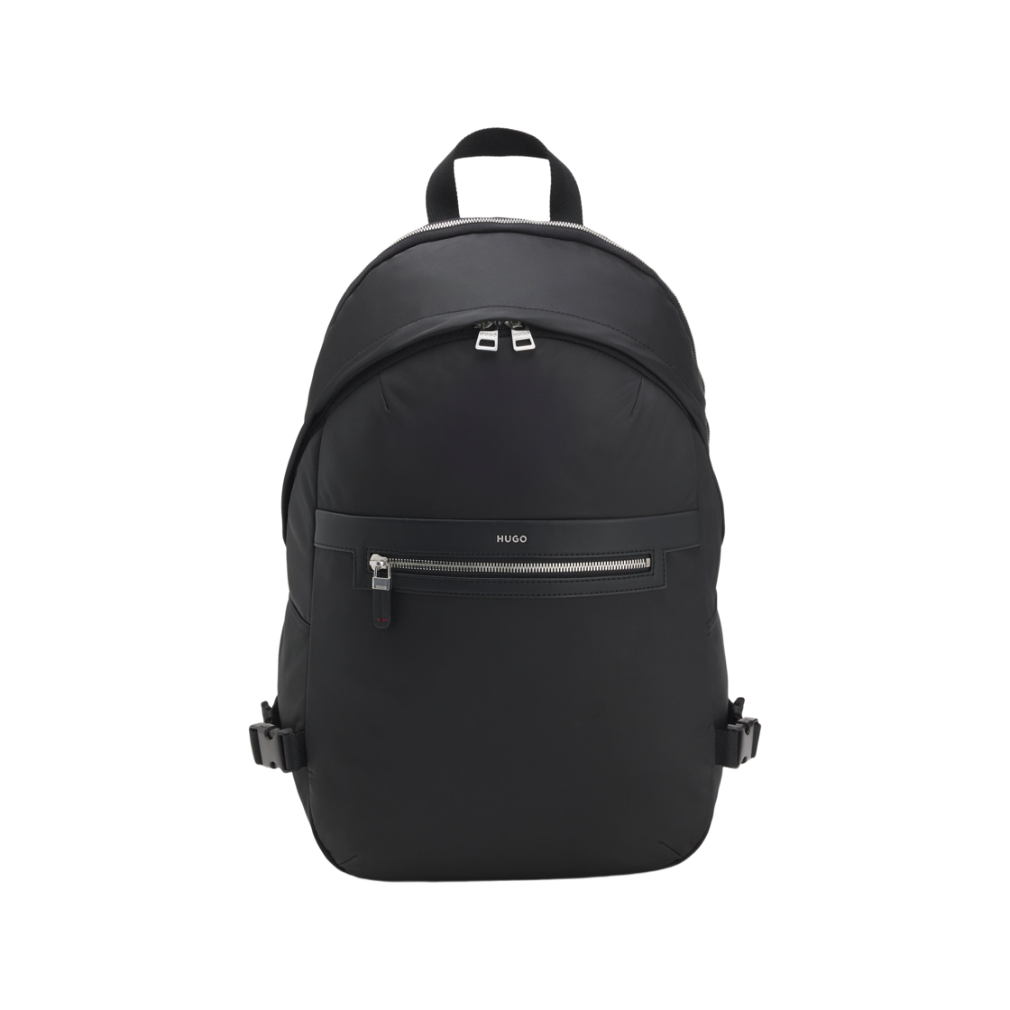 50568341-001 Hugo Boss Twill Backpack with Metallic Logo Lettering Black