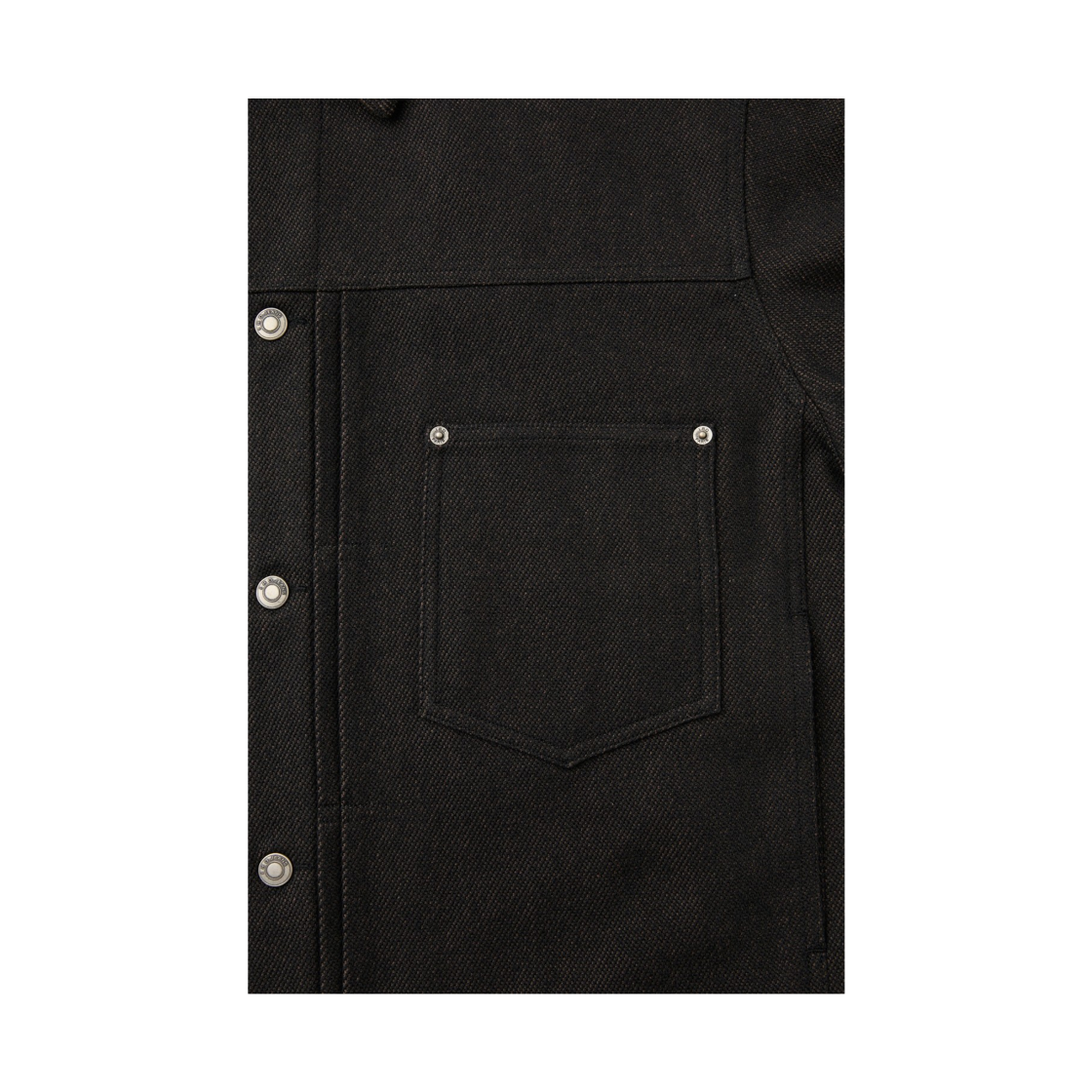 이로 로뷔스트 투톤 면 트윌 트러커 자켓 블랙(Iro Robuste Two-Tone Cotton Twill Trucker Jacket Black) - 5