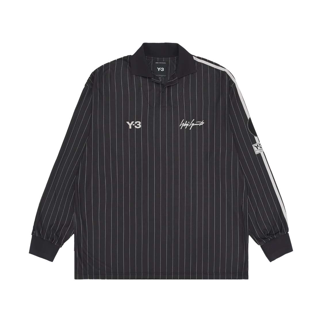 Y-3 x 지네딘 지단 사커 롱 슬리브 져지 블랙(Y-3 x Zinedine Zidane Soccer Long Sleeve Jersey Black) - 1