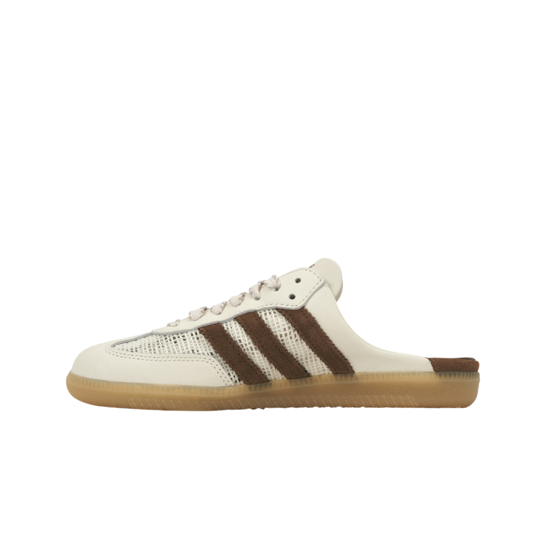 (W) 아디다스 삼바 뮬 오프 화이트 프리러브 브라운((W) Adidas Samba Mule Off White Preloved Brown) - 3