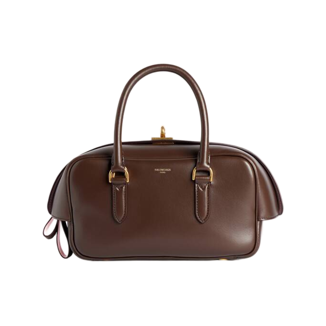 A0001P2ACRT2243 Balenciaga Le 7 Bowling Bag Small Muscade