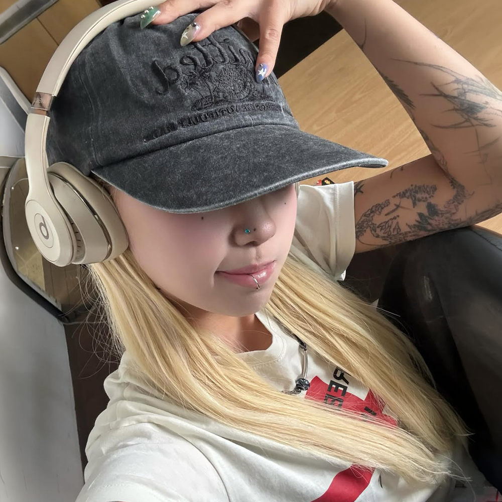 니티드 팜트리 로고 자수 볼캡 차콜(Knitted Palmtree Logo Ballcap Charcoal) - 2