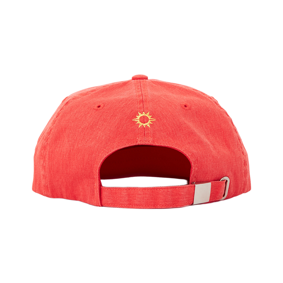 헬로선라이즈 워시드 빈티지 캣 로고 6패널 캡 스칼렛 오렌지(Hello Sunrise Washed VTG Cat Logo 6panel Cap Scarlet Orange) - 3