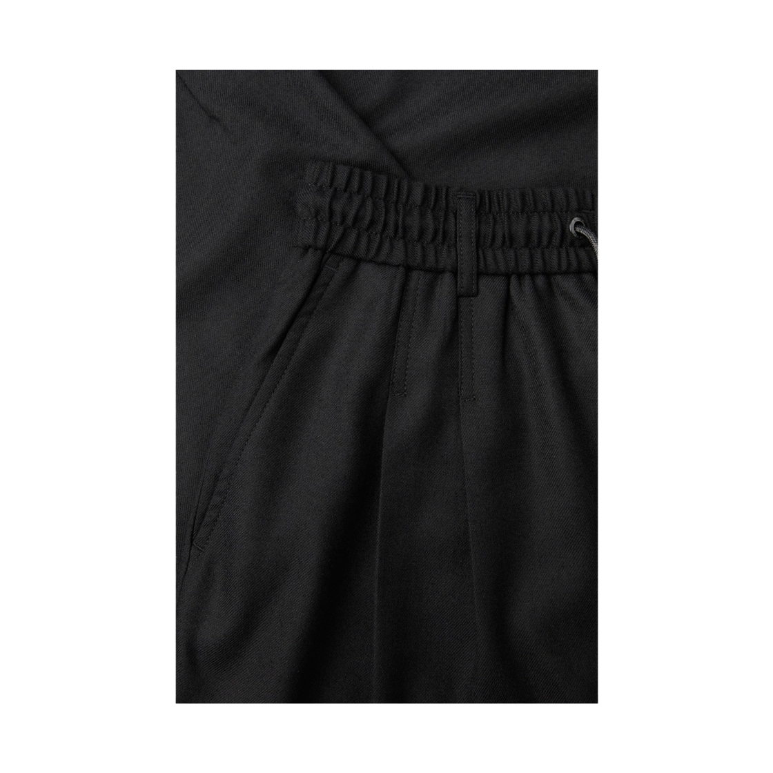 이로 레제 울 벌룬핏 밴딩 슬랙스 블랙(Iro Leger Wool Balloon Fit Banding Slacks Black) - 5