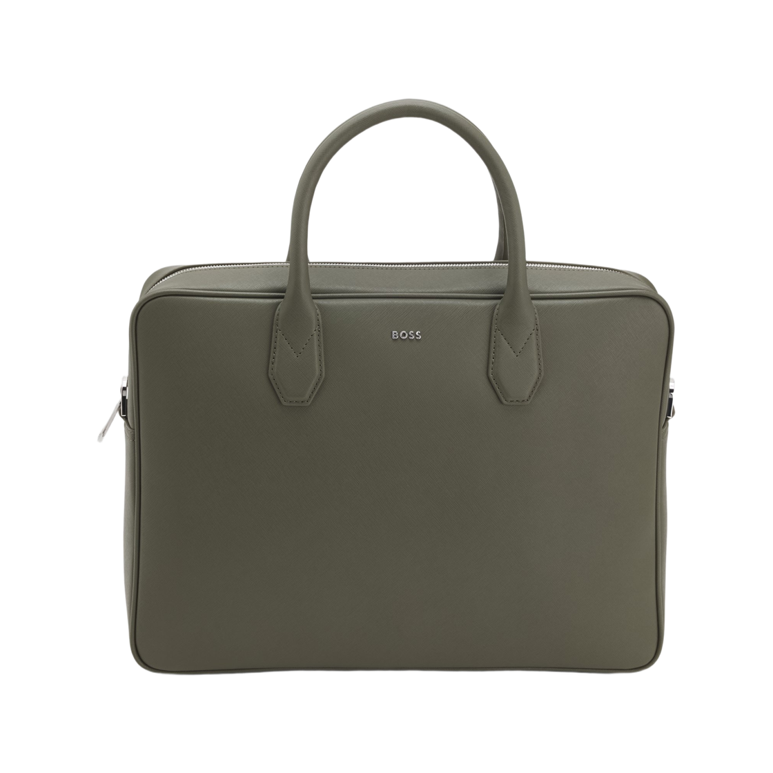 휴고 보스 로고 레터링 그레인드 도큐먼트 케이스 다크 그린(Hugo Boss Grained Document Case with Logo Lettering Dark Green)