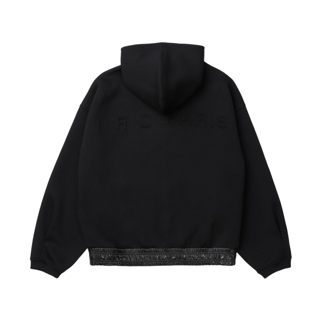 이로 브왈 쿠션지 후드 집업 티셔츠 블랙(Iro Voile Cushion Fabric Hood Zip-Up T-Shirt Black) - 3