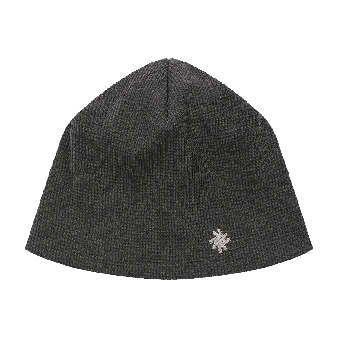 SR16BEA01CH SLOW RECORD HOUSEPixel Logo Waffle Beanie Charcoal