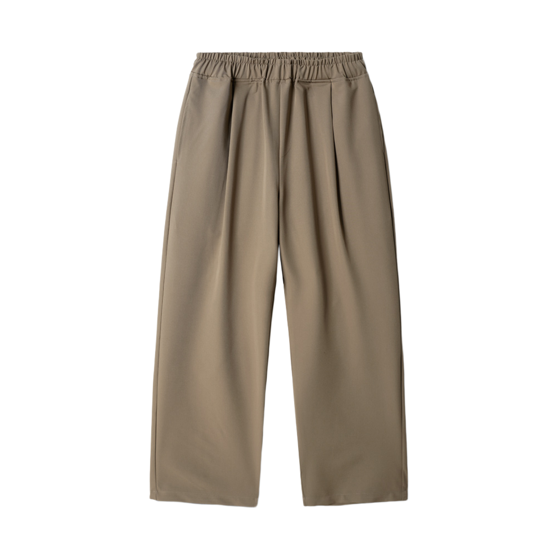 제멋 클린 원턱 밴딩 와이드 슬랙스 다크베이지 KJLP2705(JEMUT Clean One Tuck Banding Wide Slacks Darkbeige KJLP2705) - 1