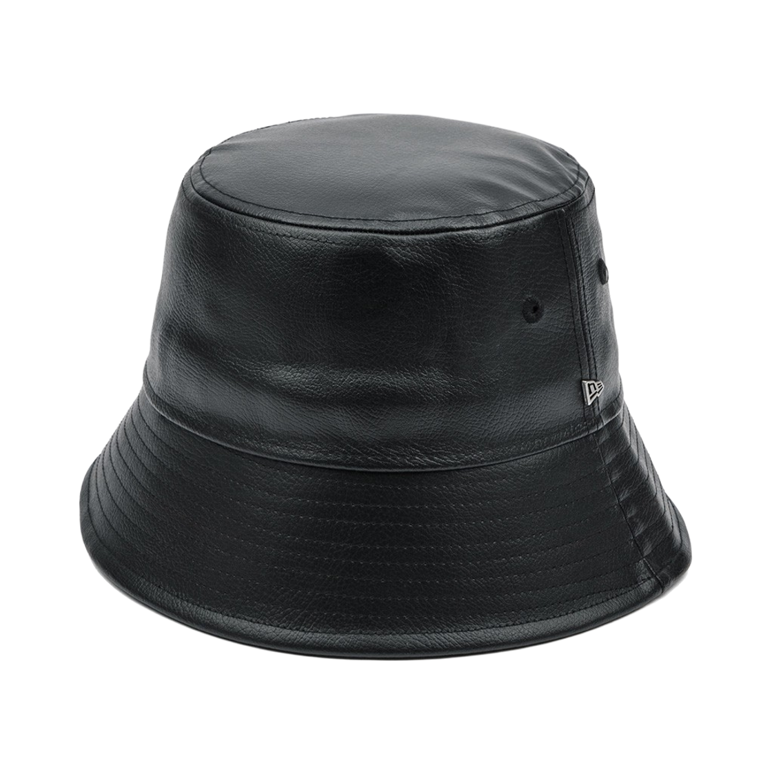 14667751 New Era Synthetic Leather Sailor Brim Bucket Hat Black