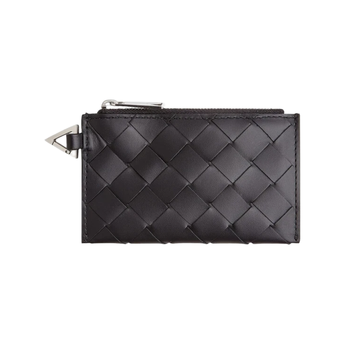 650529VCPQ38803 Bottega Veneta Leather Key Pouch Black