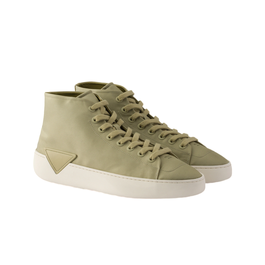 프라다 하이 탑 리나일론 스니커즈 올리브(Prada High-Top Re-Nylon Sneakers Olive) - 2