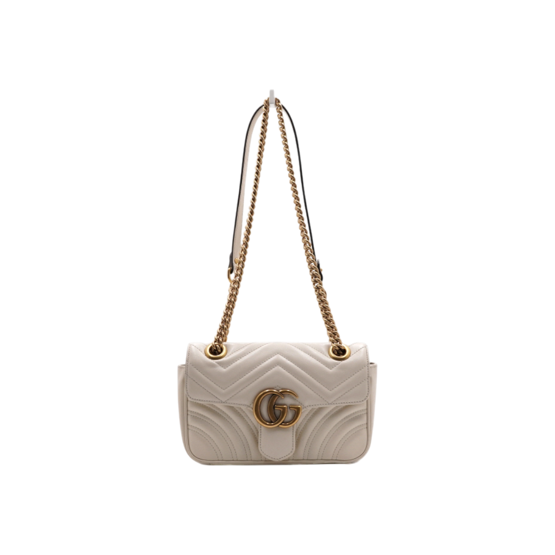 ITFACWWQ4FT2 Gucci GG Marmont Mini Gold Chain Shoulder Bag