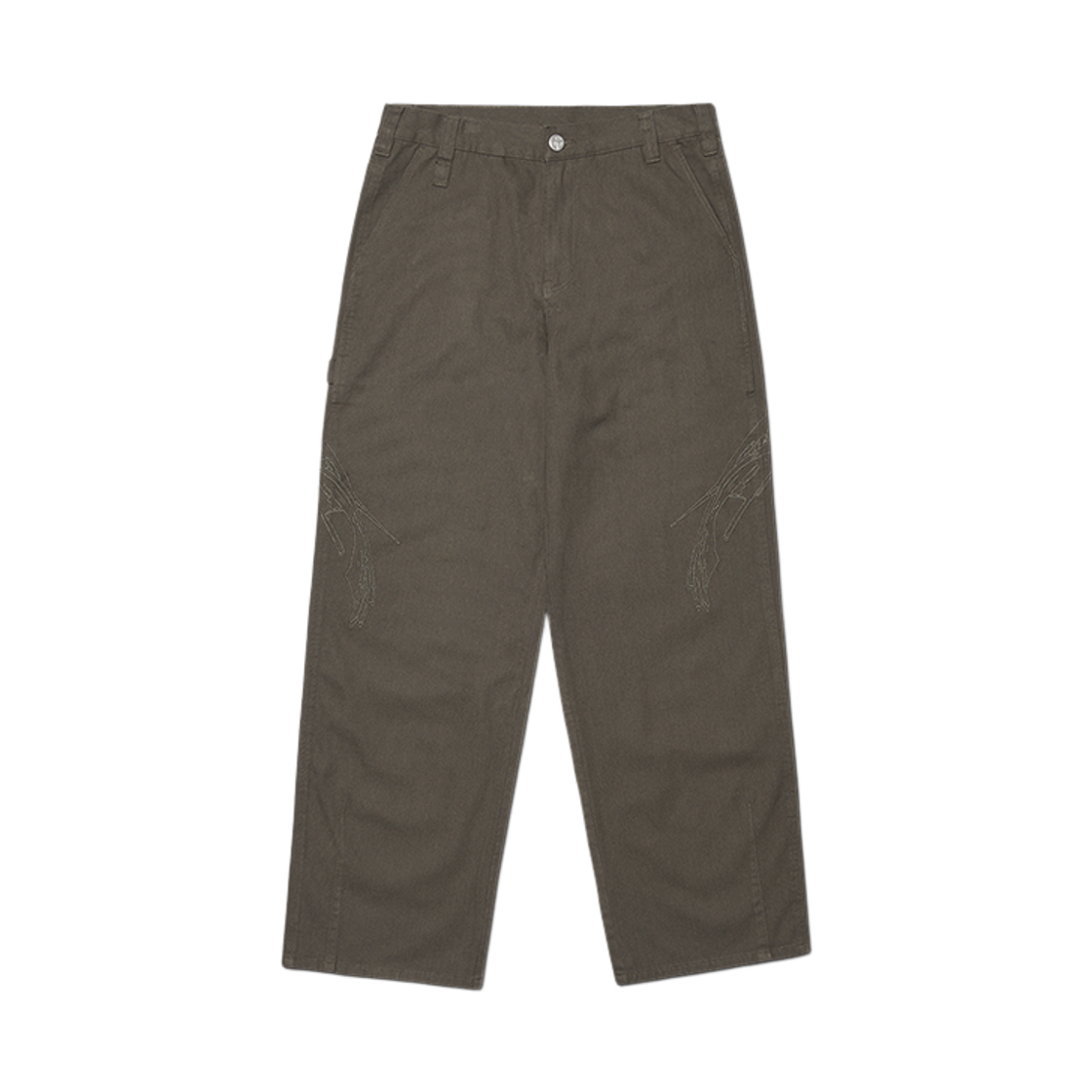 NMWF52PT17CHA NOMANUAL Side Graphic Pants Charcoal